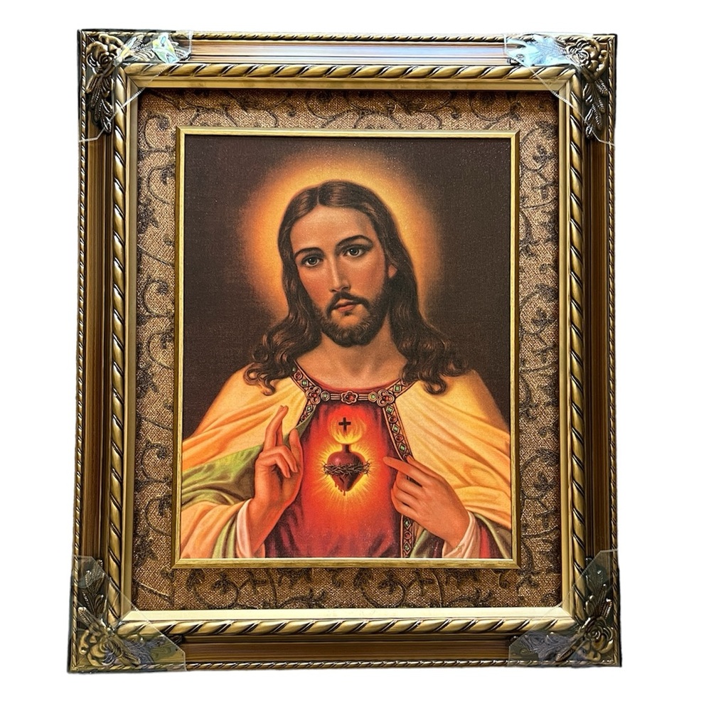 Religious Art Framed “Sacred Heart of Jesus”